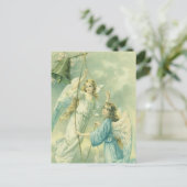 ビンテージ・クリスビクトリアンマス・エンジェルズ・ア・ベル シーズンポストカード (スタンド正面)