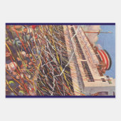 ビンテージ・クルーズ船のバケーション!ボン・ヴォヤージュ・パーティー ラッピングペーパーシート (正面3)