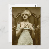 ビンテージ・グラマー・ガール ポストカード (正面/裏面)