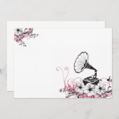 ビンテージ・グラモフォン 招待状 (正面/裏面)