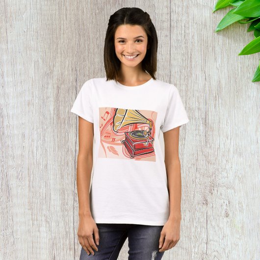 ビンテージ・グラモフォン Tシャツ