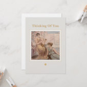 ビンテージ グリーティング カード | クラシカルアート シンキング (正面/裏面インサイチュ)