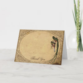 ビンテージ ケツァル 鳥 エレガント グッズ ありがとう カード