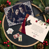 ビンテージ ゴシック フォト フラット ホリデー カード