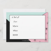 ビンテージ・サッシー・セクレタリー・招待状 招待状 (裏面)