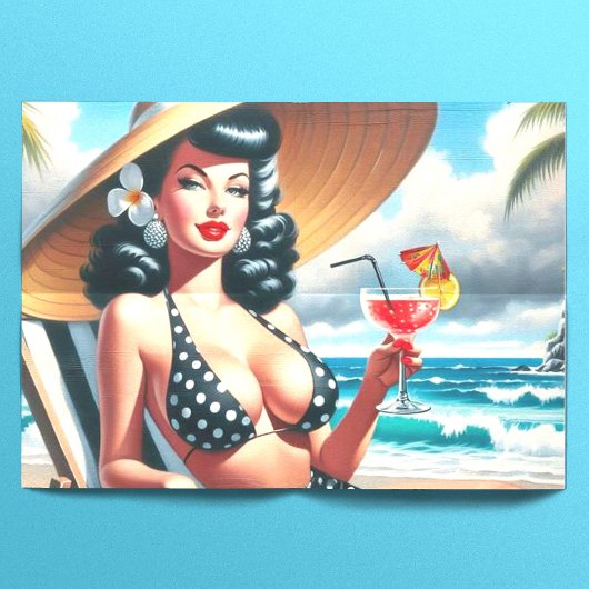 ビンテージ サマー ピンアップ 薄葉紙