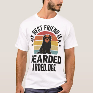 ビンテージ・サンセット・ビーグルド・コリー愛好家デザイン_1 Tシャツ