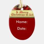 ビンテージ サンタクロース オーナメント (裏面)