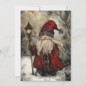 ビンテージ サンタクロース クリスマス 水彩画アート (正面)