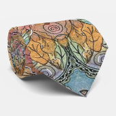 ビンテージ シック フラワー ガーデン 水彩画 ネクタイ (ロール)