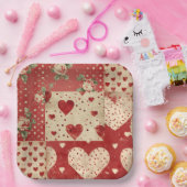 ビンテージ シャビー シック ペーパープレート (パーティー)