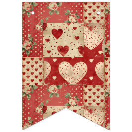 ビンテージ シャビー チック バンティングフラッグ