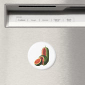 ビンテージ スイカ 丸型 有機食品 フルーツ マグネット (インサイチュ (食洗機))