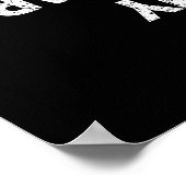 ビンテージ スケートボード ジョークTシャツ "ボード大丈夫?" ポスター (角)