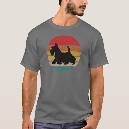 ビンテージ スコティッシュ テリア フレンズ Tシャツ (正面)
