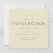 ビンテージ スプリング フローラル イースター バンチ 招待状 (裏面)