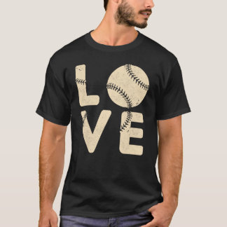 ビンテージ スポーツ ファン 野球大好き Tシャツ