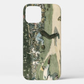 ビンテージ スポーツ、ホームベースに滑り込む野球選手 Case-Mate iPhoneケース (裏面)