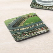ビンテージ スポーツ 野球スタジアム、空撮 コースター (左側)