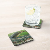 ビンテージ スポーツ 野球スタジアム、空撮 コースター (右側)