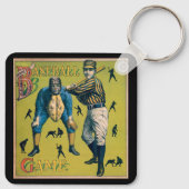 ビンテージ スポーツ 野球選手 ホームゲーム キーホルダー (裏面)