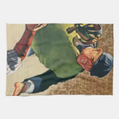 ビンテージ スポーツ 野球選手、審判 キッチンタオル (横)