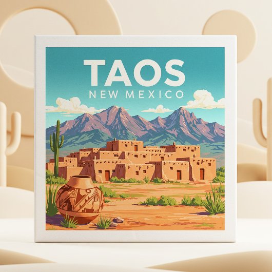 ビンテージ タオス ニューメキシコ タイル