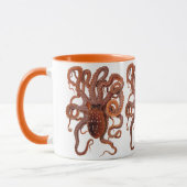 ビンテージ タコ マクロプス, 海洋の水生動物 マグカップ (左)