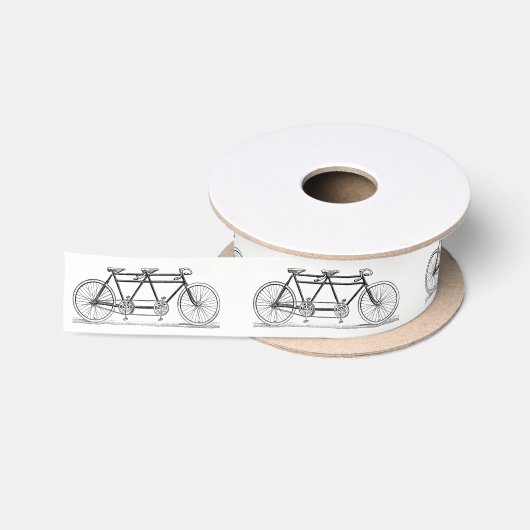 ビンテージ タンデム自転車 サテンリボン (リール)