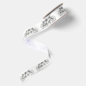 ビンテージ タンデム自転車 サテンリボン (裏面)