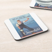 ビンテージ チェスターフィールド タバコ 広告 コースター (左側)