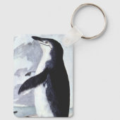 ビンテージ チンストラップ ペンギン、南極の鳥 キーホルダー (裏面)