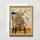 ビンテージ テディ ポストカード (正面/裏面)