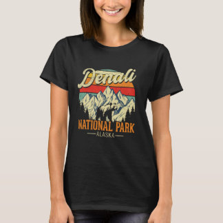 ビンテージ デナリ山国立公園 アラスカ 山 Tシャツ