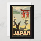 ビンテージ・トラベル・ポ絵画スター日本の芸術 シーズンカード (正面/裏面)