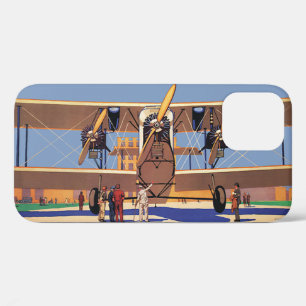 ビンテージ トラベル 旅客機複葉機 iPhone 12ケース