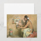 ビンテージ ネイティブアメリカン、 コースによるホピ カチーナ (正面/裏面)