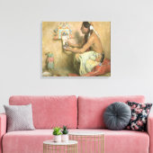 ビンテージ ネイティブアメリカン、 コースによるホピ カチーナ キャンバスプリント (インサイチュ (リビング))