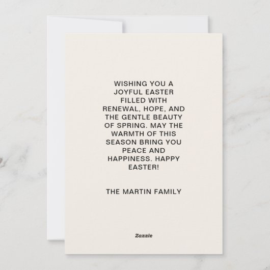 ビンテージ ハッピーイースター ラム パステル イースターエッグス シーズンカード (裏面)