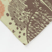 ビンテージ ハニカム ビー セージ フリースブランケット (角)