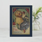 ビンテージ ハロウィン ユニーク イラスト シーズンカード (スタンド正面)