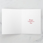 ビンテージ バタフライ レディ バレンタイン カード (内部)