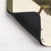 ビンテージ バレンタインデー ヴィクトリア時代の女性がスイングに乗っている マウスパッド (コーナー)