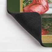 ビンテージ バレンタインデー、ヴィクトリア朝の女性とキューピッド マウスパッド (コーナー)