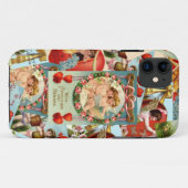 ビンテージ バレンタイン コラージュ Case-Mate iPhoneケース (裏面(横))