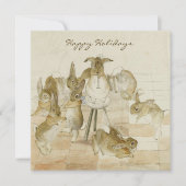 ビンテージ ビアトリクス・ポッター ウサギ クリスマス ホリデー (正面)