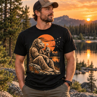 ビンテージ ビッグフット タンポポ 日没 荒野 Tシャツ
