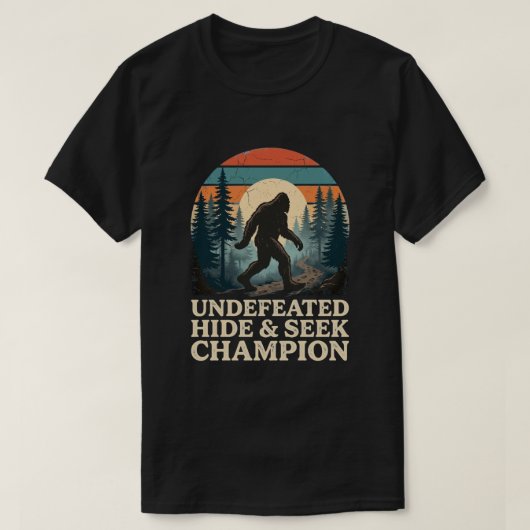 ビンテージ ビッグフット マウンテン ハイキングデー Tシャツ (デザイン正面)
