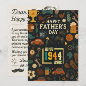 ビンテージ ビッグ ポップス 1944 81歳の誕生日 父の日 招待状 (正面/裏面)