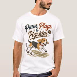 ビンテージ ビーグル フットボール グラフィック Tシャツ